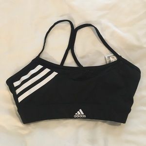 Striped adidas sports bra